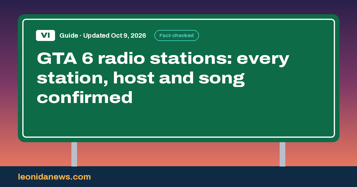 GTA 6 radio stations: every station, host and song confirmed